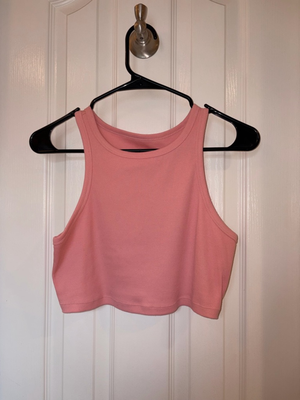wild fable Soft Pink Ribbed Crop Tank